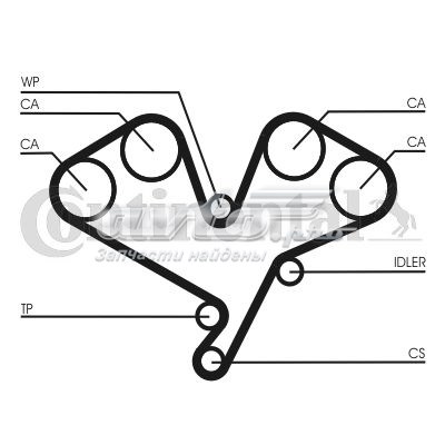 Зубчатый ремень Continental/Siemens CT1113 цена, от 49.18 USD