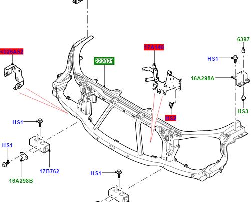 Панель передняя Land Rover LR099687 цена, от 493.22 USD