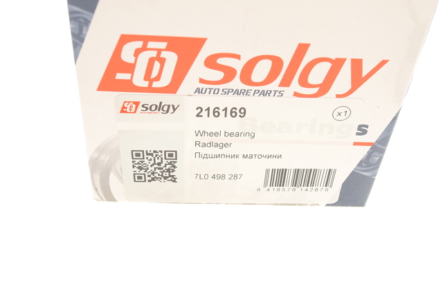 Купить 216169 Solgy Подшипник ступицы передней/задней