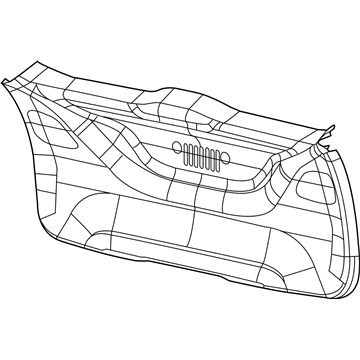 Обшивка (облицовка) крышки багажника (двери 3/5-й задней) 5UN06DX9AC Chrysler