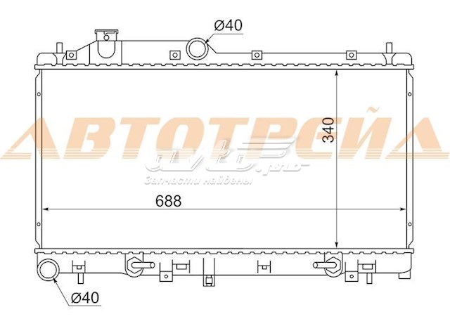 Радиатор SB0005BL SAT