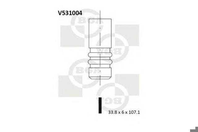 V531004 BGA клапан выпускной