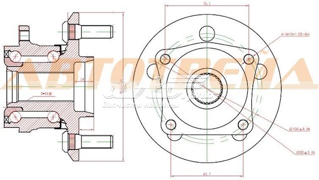 DACF2146A Koyo cubo traseiro