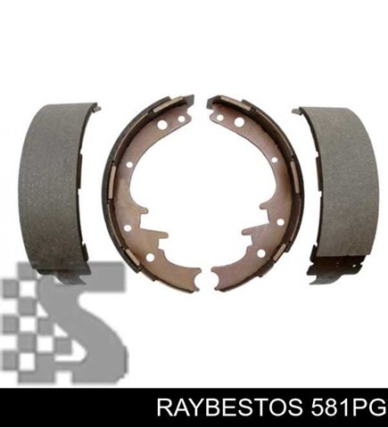 Колодки тормозные задние барабанные Raybestos 581PG