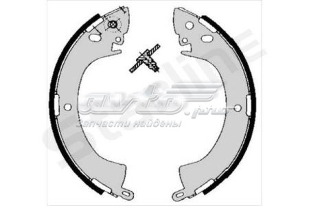 Задние барабанные колодки BC05240 Starline