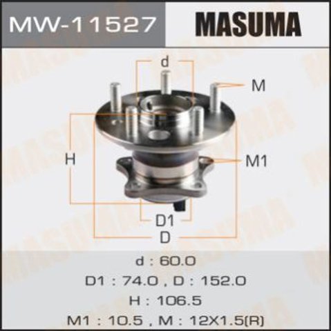 Купить MW11527 Masuma Ступица задняя правая