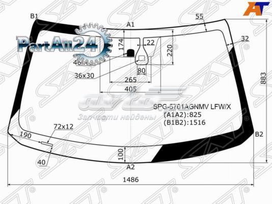 SPG5701AGNMVLFWX SAT лобовое стекло