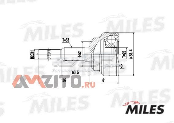 ШРУС наружный передний GA20350 Miles