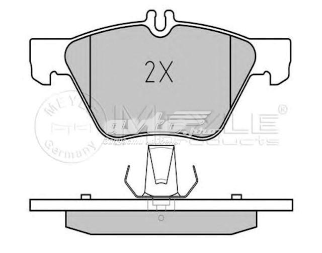 Купить 252167020 Meyle Колодки тормозные
