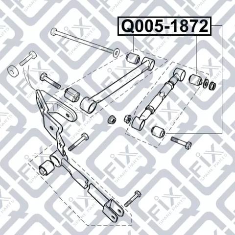 Сайлентблок задней реактивной тяги Q0051872 Q-fix