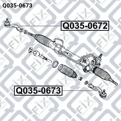 Наконечник рулевой тяги Q-fix Q0350673