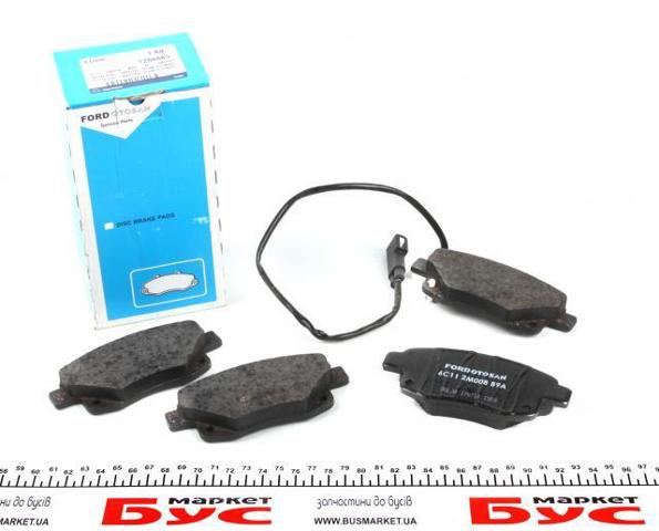Задние тормозные колодки 6C112M008B9A Ford