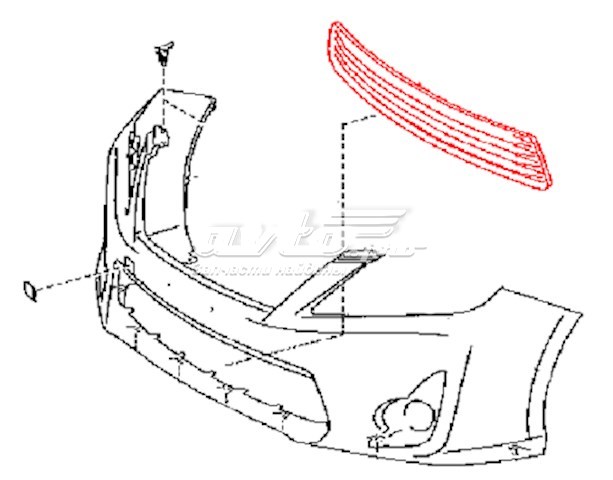 Решетка бампера переднего 5311233130 Toyota