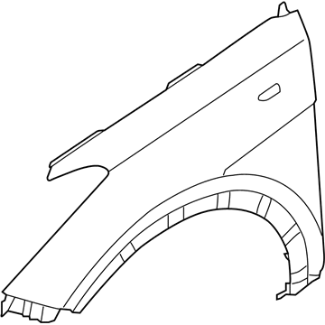 Крыло переднее правое 66320B8000 Hyundai/Kia