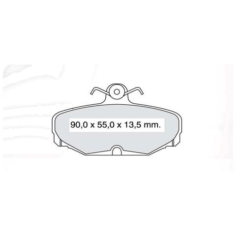 Задние тормозные колодки D689E Intelli
