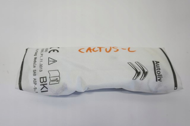Airbag lateral de asiento izquierdo 9800974280 PEUGEOT