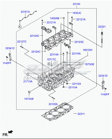Прокладка ГБЦ 223114A700 Hyundai/Kia