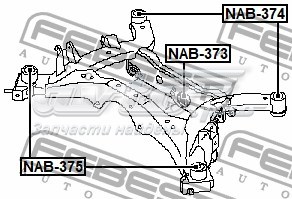 Сайлентблок задней балки FEBEST NAB373