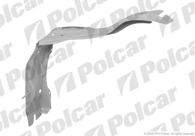Суппорт радиатора правый / монтажная панель крепления фар на Mercedes E (S210)