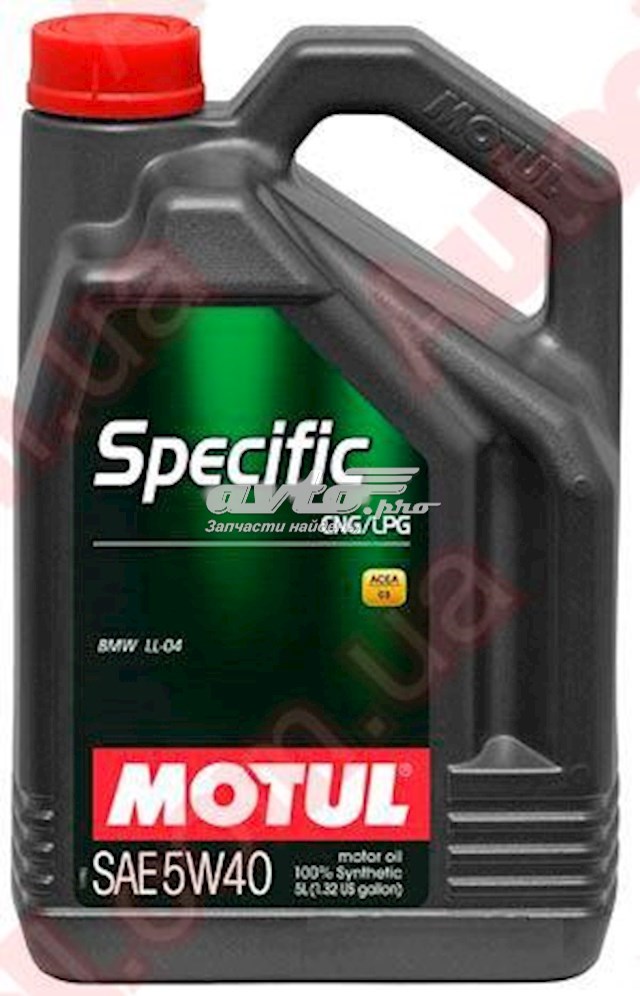 Моторное масло Motul Specific CNG/LPG 5W-40 Синтетическое 5л (854051)