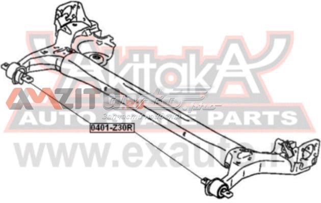 Сайлентблок задней балки (подрамника) 0401Z30R Asva