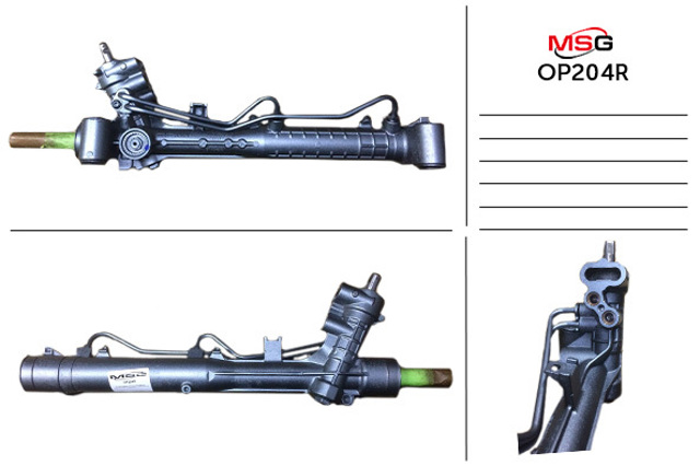 Реечный рулевой механизм MSG Rebuilding OP204R цена, от 255.62 USD