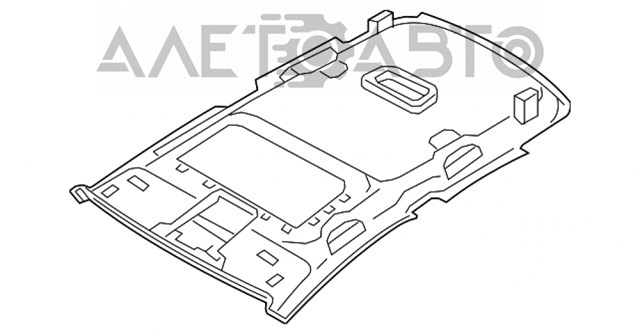 Обивка крыши (потолок) 561867501N5T5 VAG