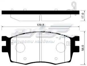 HP1034 HSB Колодки передние