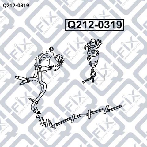 Q2120319 Q-fix Датчик уровня воды топливного фильтра