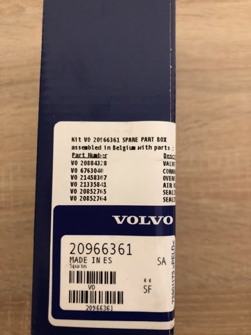  Volvo 20966361 цена, от 313.62 USD