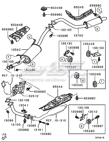 Фильтр топливный MITSUBISHI MR552576
