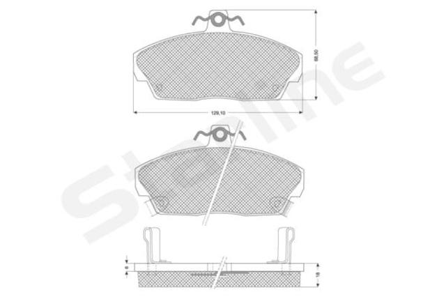 BDS124 Starline Колодки передние