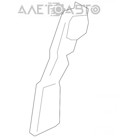 Кронштейн бампера переднего внешний правый TK4850153B Mazda