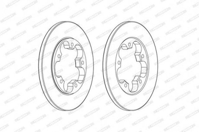 Тормозные диски DDF2484C Ferodo