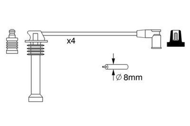 Высоковольтные провода 986357271 Bosch