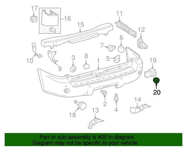 Кронштейн датчика парктроника задний боковой Toyota 8934833060B5 цена, от 3.23 USD