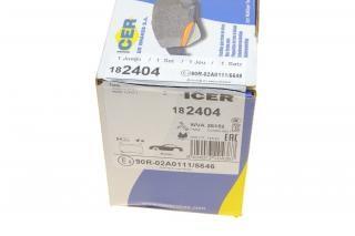 Передние тормозные колодки 182404 Icer