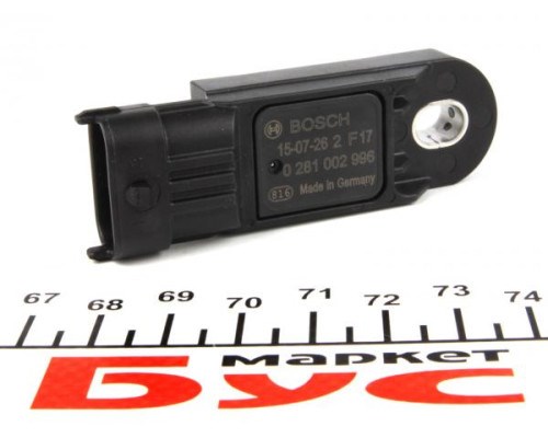 Датчик давления наддува Bosch 281002996