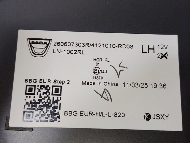 260607303R Renault (RVI) Фара