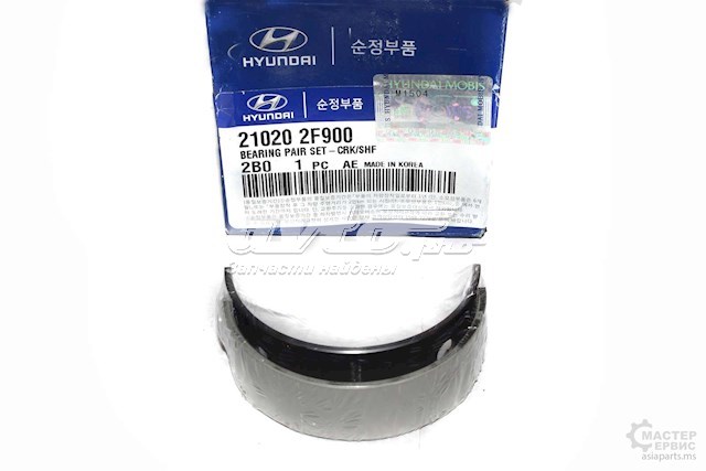 210202F900 Hyundai/Kia вкладыши коленвала коренные, комплект, стандарт (std)
