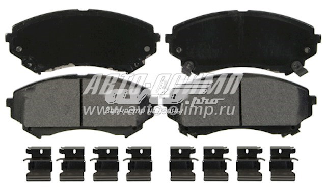 Колодки тормозные передние дисковые WAGNER ZX1331A