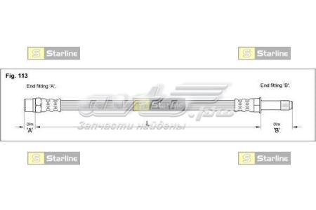 Шланг тормозной передний Starline HAEE1223 цена, от 5.90 USD