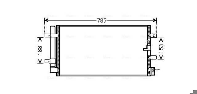 Радиатор кондиционера AVA AIA5360D