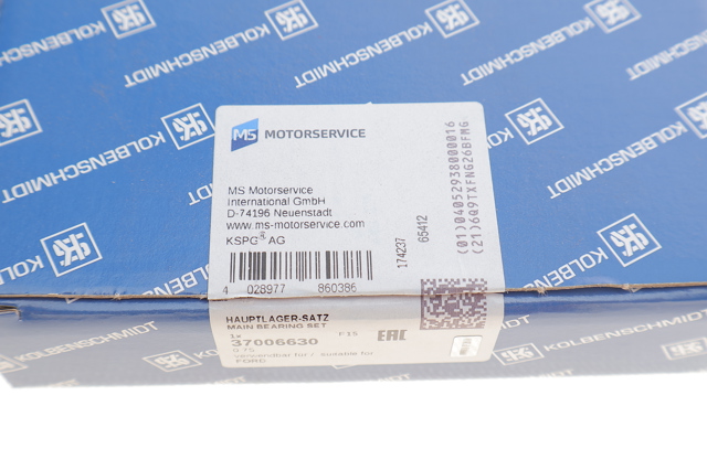 37006630 Kolbenschmidt Вкладыши коленвала, коренные, комплект, 3-й ремонт (+0,75)