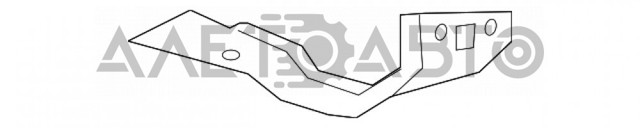 Кронштейн крепления крыла переднего левого, задний FPS FP7430331