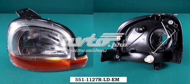 Правая блок фара Depo/Loro/Abakus 5511127RLDEM цена, от 45.95 USD