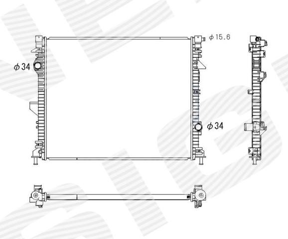 Радиатор охлаждения Signeda RA13554Q