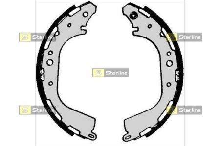 BC07040 Starline Барабанные тормозные колодки