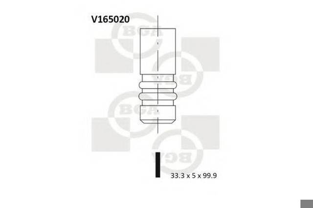 V165020 BGA клапан впускной