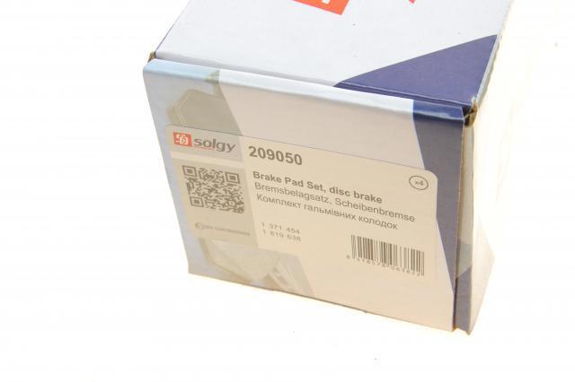 Колодки дисковые  Solgy 209050 цена, от 16.76 USD